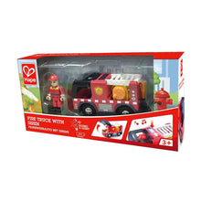 Cargar imagen en el visor de la galería, Camión de Bomberos de Juguete con Sirena Hape
