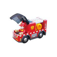 Cargar imagen en el visor de la galería, Camión de Bomberos de Juguete con Sirena Hape