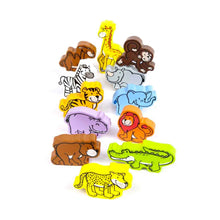 Cargar imagen en el visor de la galería, Animales Salvajes Enlazados Hape Juguete de Bloques de Madera