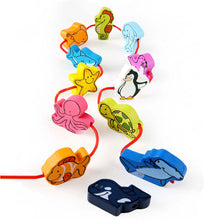 Cargar imagen en el visor de la galería, Animales Submarinos Enlazados Hape Juguete de Bloques de Madera