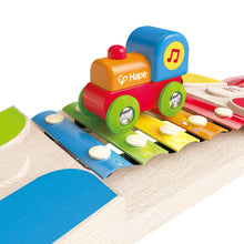 Cargar imagen en el visor de la galería, Tren y Vía Melódica de Xilófono Hape Instrumento Musical de Juguete