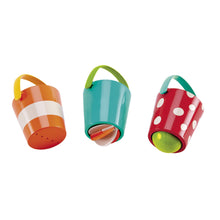 Cargar imagen en el visor de la galería, Juego de Baldes Alegres Hape Juguete para el Baño