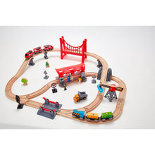 Cargar imagen en el visor de la galería, Set Ferrocarril de Ciudad Hape Vías de Juguete