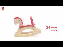 Cargar y reproducir el video en el visor de la galería, Caballito Mecedor de Madera Hape Caballo de Juguete