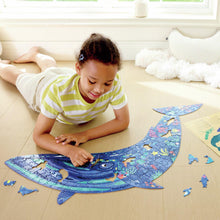 Cargar imagen en el visor de la galería, Puzzle de Piso Brillante de Ballena 200 Pzs Hape
