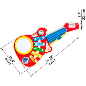 Guitarra 6 en 1 Hape Instrumento Musical de Juguete